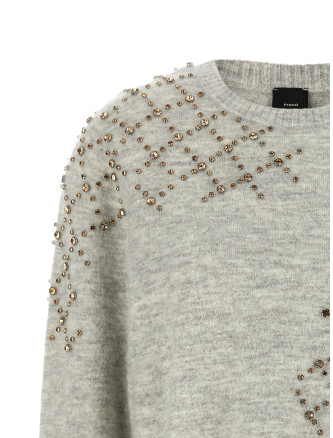 Свитер PINKO Rhinestone sweater (107273A3GHI42) #
