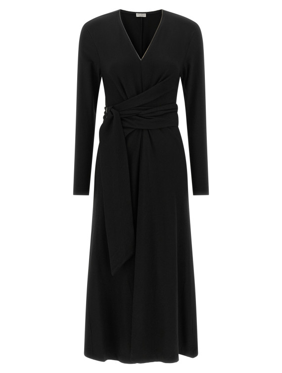 Платье миди BRUNELLO CUCINELLI 'Shiny Collar' (M0R25A5552C036) #1