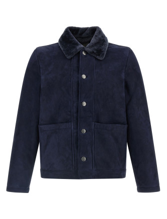Куртка GIORGIO BRATO Shearling neck overshirt