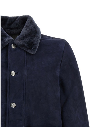 Куртка GIORGIO BRATO Shearling neck overshirt (GU27F28002MEVLINK) #