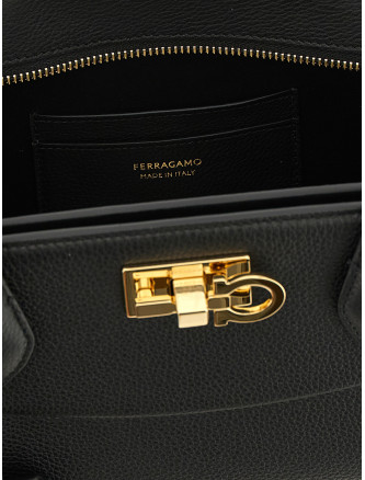 Сумка FERRAGAMO 'Studio Soft East West (M)' (795213NERO) #