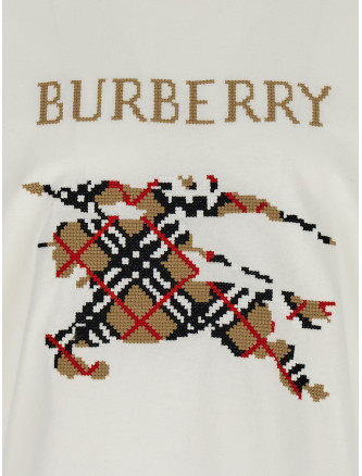 Футболка BURBERRY Cross stitch t-shirt (8110116CHALK) #