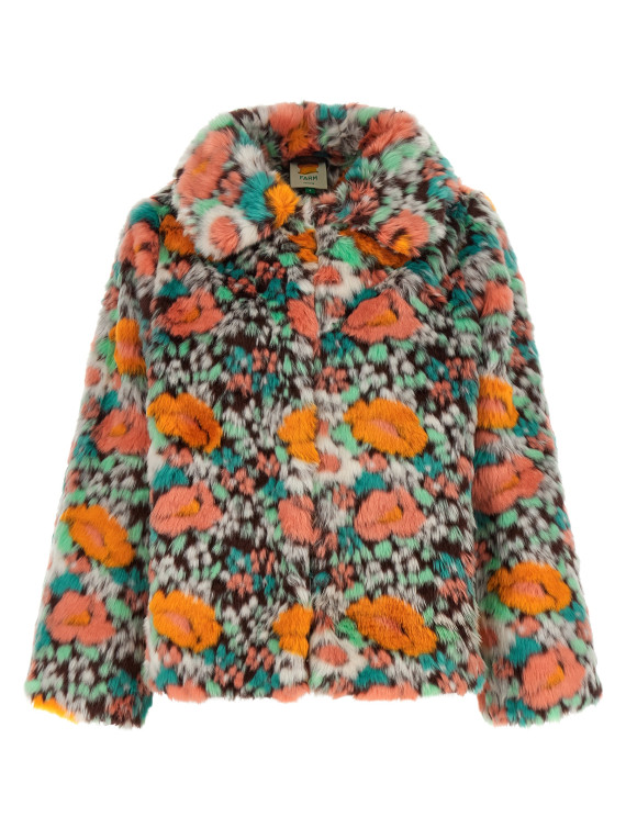 Шуба FARM RIO Faux fur floral pattern (361348L0022) #1