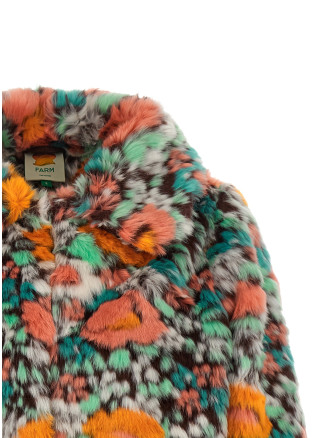 Шуба FARM RIO Faux fur floral pattern (361348L0022) #