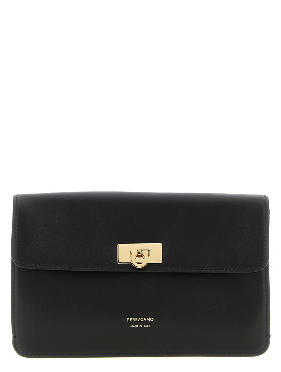 Клатч FERRAGAMO 'Harley' (795687NERONERO) #1