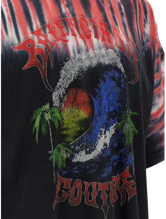 Футболка BALENCIAGA 'Extreme Tie Dye' (764235TUVP41000) #
