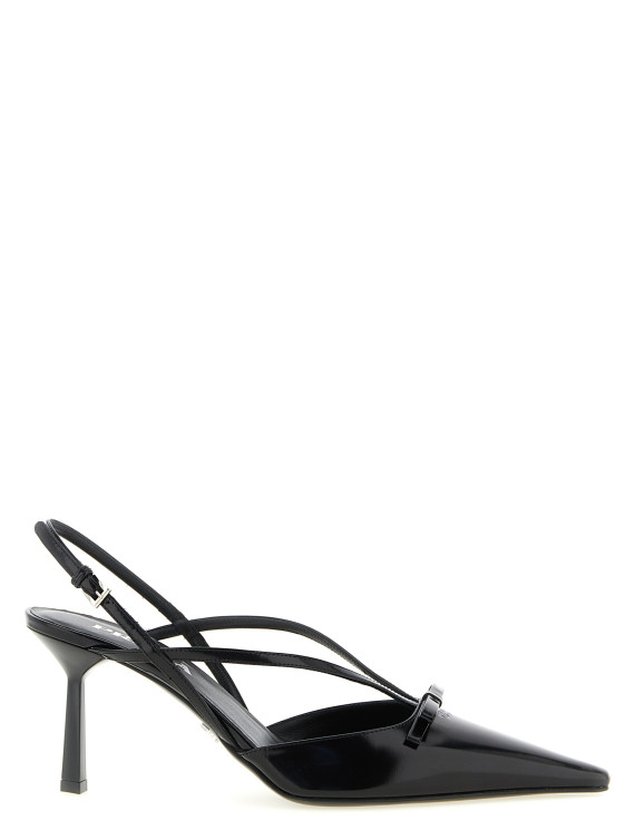 Высокие каблуки PRADA Brushed Leather Slingback Pumps (1I675OF075055F0002) #1