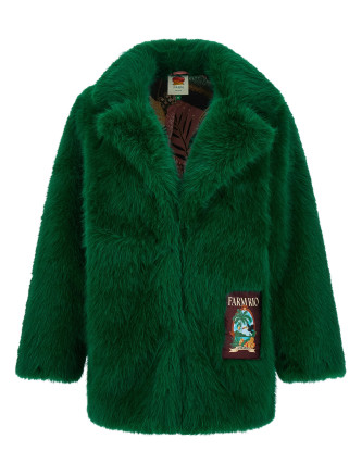 Шуба FARM RIO Faux fur graphic patch