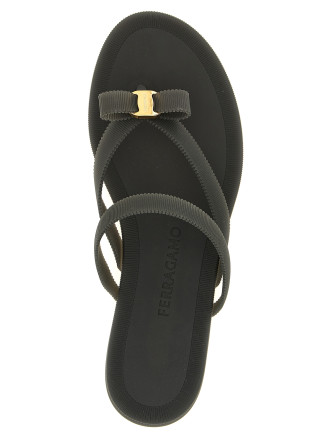 Шлепанцы FERRAGAMO 'Jealsa' (794396NERO) #