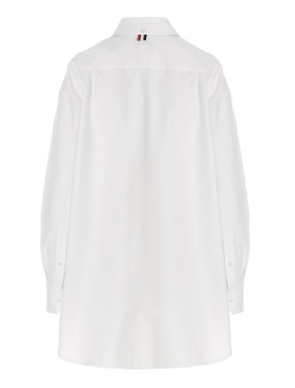 Блузка THOM BROWNE Logo pussy bow blouse (FLL139A06496100) #