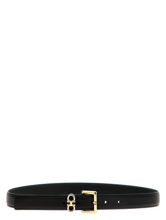 Ремень FERRAGAMO 'Gancini' (780415NERO) #1