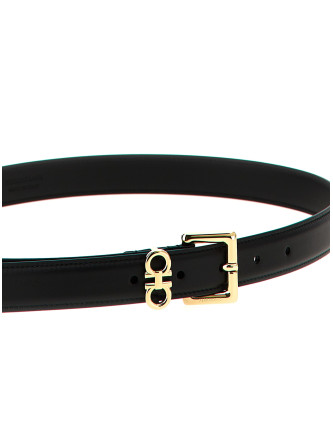 Ремень FERRAGAMO 'Gancini' (780415NERO) #