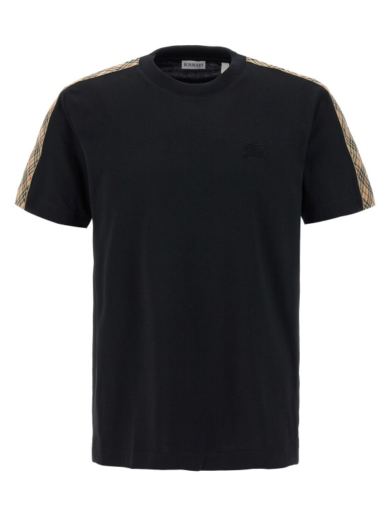 Футболка BURBERRY Check tape t-shirt (8106248BLACK) #1