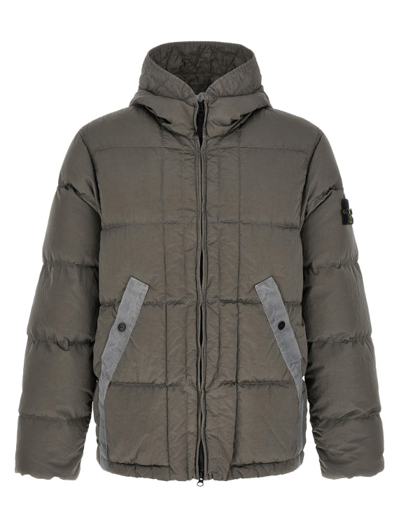 Пуховик STONE ISLAND Crumpled effect down jacket (L2S154100019S0019V0060) #1