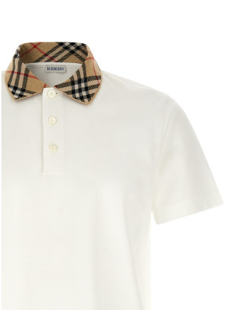 Поло BURBERRY 'Evan' (8126966CHALK) #