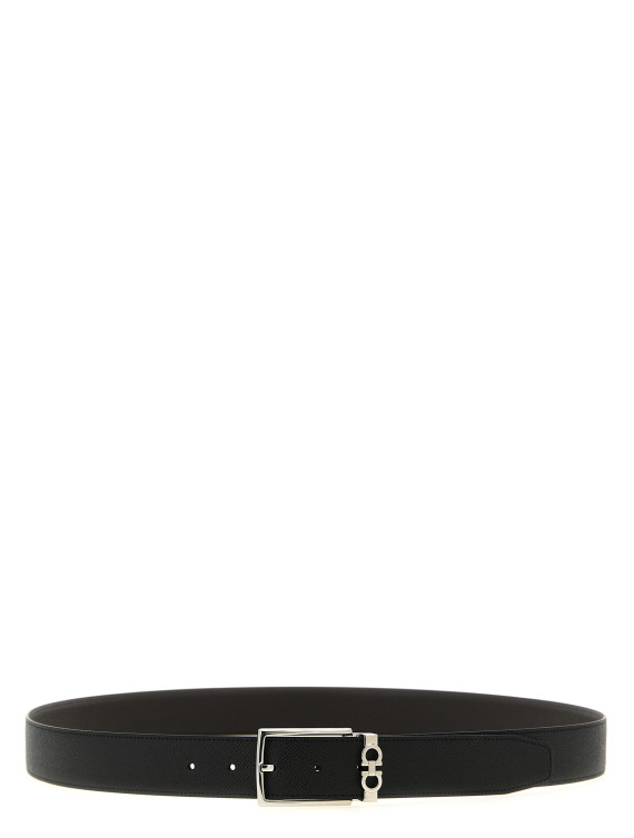Ремень FERRAGAMO 'Gancini' (708206NEROTMORO) #1