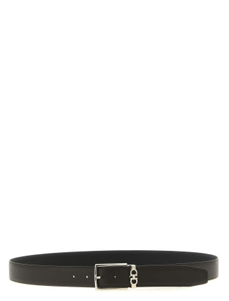 Ремень FERRAGAMO 'Gancini' (708206NEROTMORO) #