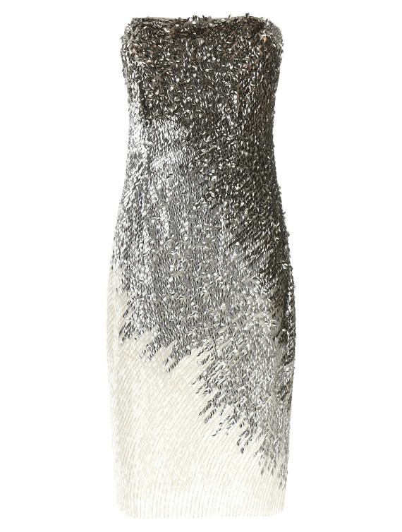 Платье миди ELISABETTA FRANCHI Metallic tulle dress (AB02067E2360) #1