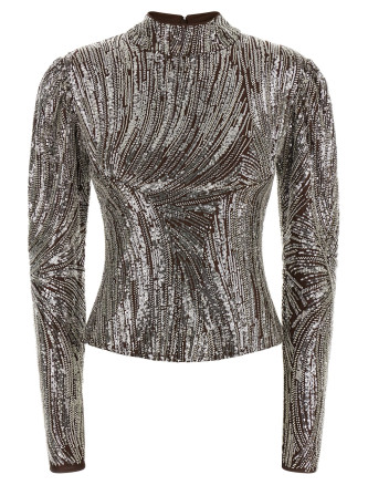 Вечерний топ PACO RABANNE Sequin top