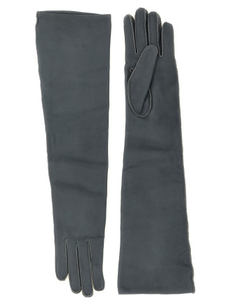 Перчатки AGNONA Long leather gloves