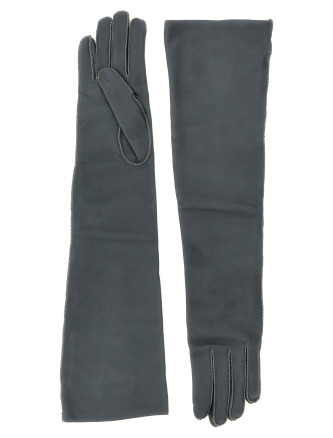 Перчатки AGNONA Long leather gloves (MY100700P080QK76) #