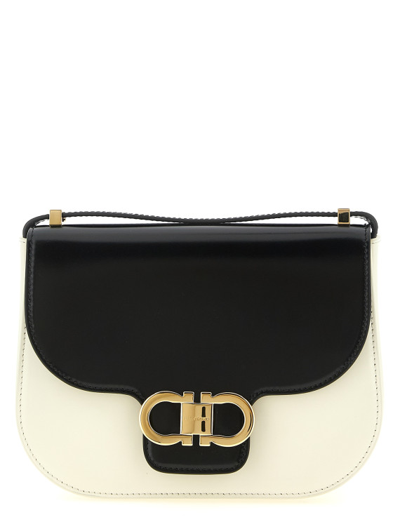 Сумка FERRAGAMO 'North-South Double Gancini (XS)' (795226NERO) #1