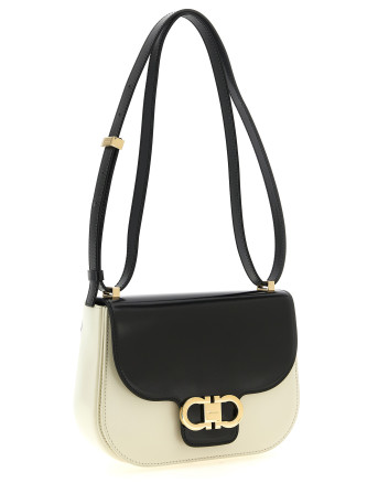 Сумка FERRAGAMO 'North-South Double Gancini (XS)' (795226NERO) #