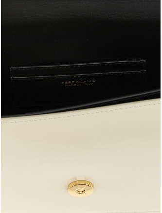 Сумка FERRAGAMO 'North-South Double Gancini (XS)' (795226NERO) #