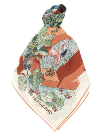 Шарф FERRAGAMO 'Jungle Party'