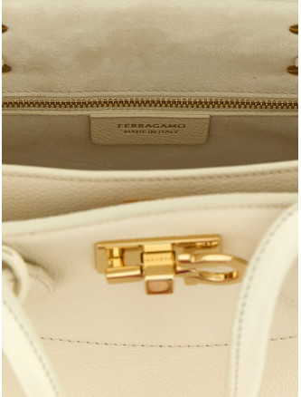 Сумка FERRAGAMO 'New Ferragamo Studio Soft (M)' (786170MASCARPONE) #