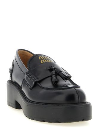 Лоферы MIU Loafers with tassels (5D743EF055B4LF0002) #