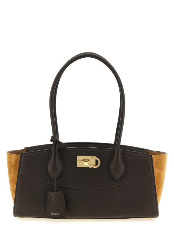 Сумка FERRAGAMO 'NewFerragamo StudioSoft EastWest(M)' (795717TESTADIMORO) #1