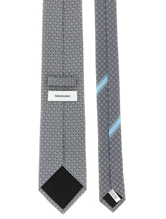 Галстук FERRAGAMO 'Chicca' (794733FGRIGIO) #