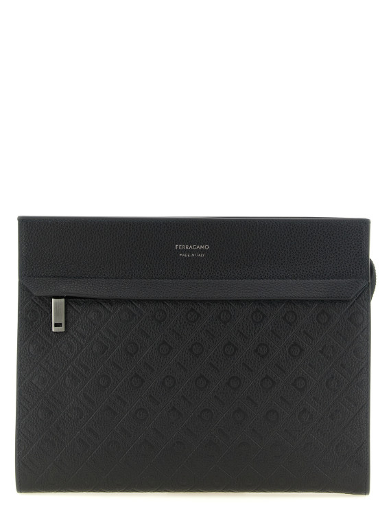 Клатч FERRAGAMO 'Ferragamo Monogram' (793960NERO) #1