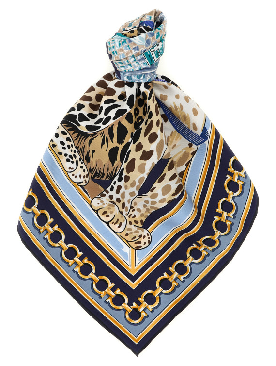 Шарф FERRAGAMO 'Felindra' (795094BLUE) #1