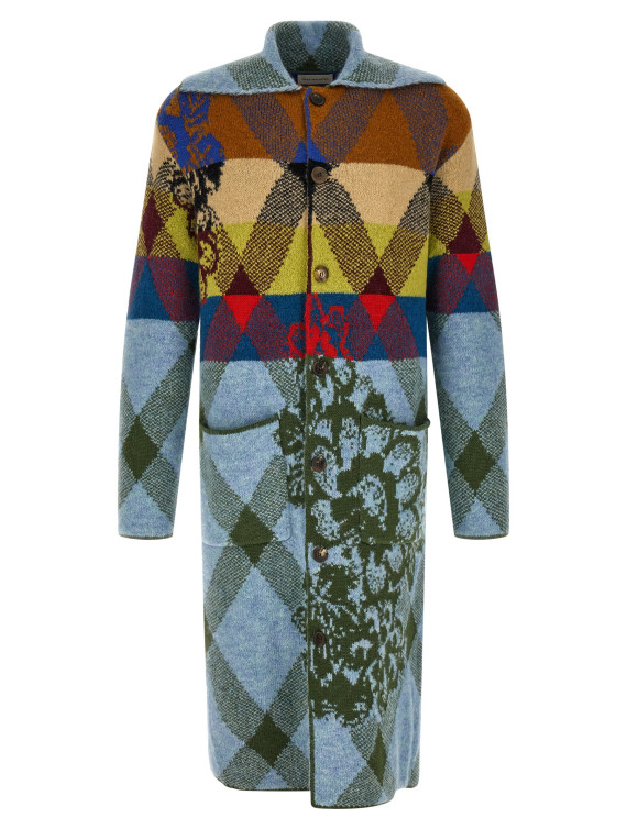 Кардиган DRIES VAN NOTEN Patchwork intarsia cardigan (2620212344740514) #1