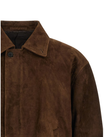 Верхняя одежда SSSTEIN Suede jacket (ST1551BROWN) #