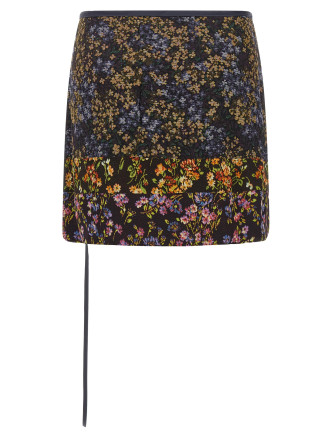 Мини-юбка DRIES VAN NOTEN Patchwork wrap skirt (2620106004049978) #