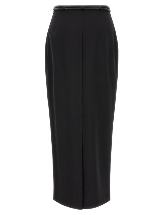 Юбка макси AGNONA Skirt with drawstring belt (TG1007UW022K09) #