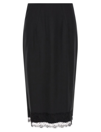 Юбка ERMANNO SCERVINO Lace sheath skirt