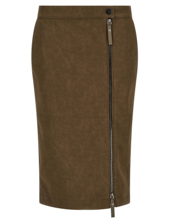 Юбка миди PINKO Skirt with side zip