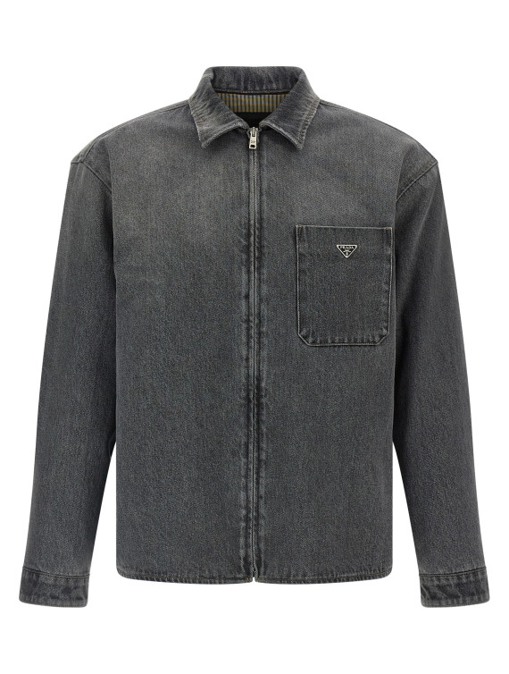 Рубашка PRADA Denim shirt with zip (GEC125SOOO6288F0557) #1