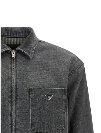 Рубашка PRADA Denim shirt with zip (GEC125SOOO6288F0557) #