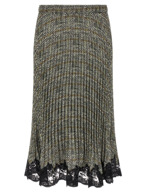 Юбка миди ERMANNO SCERVINO Pleated skirt with lace (D492O375APWUKS4909) #1