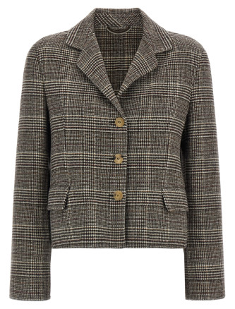 Жакет ERMANNO SCERVINO Blazer cropped Check