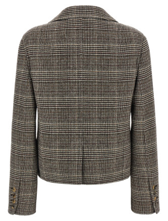 Жакет ERMANNO SCERVINO Blazer cropped Check (D496I301VCZLDG4900) #