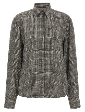 Рубашка ERMANNO SCERVINO All-over rhinestone shirt