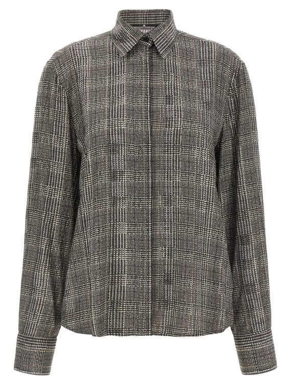 Рубашка ERMANNO SCERVINO All-over rhinestone shirt (D492K361CTXHFS4904) #1