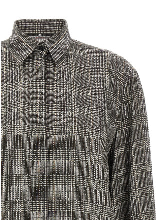 Рубашка ERMANNO SCERVINO All-over rhinestone shirt (D492K361CTXHFS4904) #
