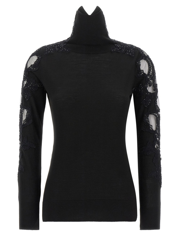 Свитер ERMANNO SCERVINO High neck with lace inserts (D495M310APCTATL95708) #1